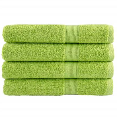 Prosoape premium 4 buc. verde măr 100x200cm 600 gsm 100% bumbac GartenMobel Dekor