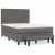 Pat box spring cu saltea, gri, 140x200 cm, piele ecologică GartenMobel Dekor