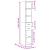 Dulap înalt, gri beton, 30x42,5x185 cm, lemn prelucrat GartenMobel Dekor