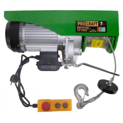 Troliu electric palan Procraft TP1000, 1600W, cu kit montare Greutate 1000kg Innovative ReliableTools