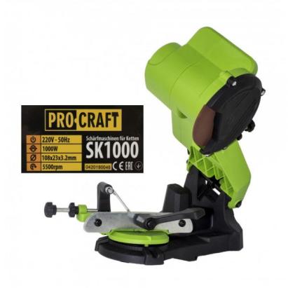 Procraft SK1000, Aparat de ascutit lant drujba , 850 W, panza 105 mm, 5000 rotatii/minut Innovative ReliableTools