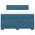 Pat box spring cu saltea, albastru, 160x200 cm, catifea GartenMobel Dekor
