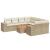 Set canapele de grădină, 9 piese, cu perne, bej, poliratan GartenMobel Dekor