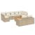 Set canapele de grădină cu perne, 10 piese, bej, poliratan GartenMobel Dekor