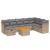 Set canapele de grădină, 9 piese, cu perne, bej, poliratan GartenMobel Dekor