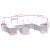 Set canapele de grădină, 9 piese, cu perne, bej, poliratan GartenMobel Dekor