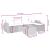 Set canapele de grădină, 6 piese, cu perne, bej, poliratan GartenMobel Dekor