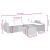 Set canapele de grădină, 6 piese, cu perne, bej, poliratan GartenMobel Dekor
