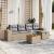 Set canapele de grădină, 6 piese, cu perne, bej, poliratan GartenMobel Dekor
