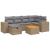 Set canapele de grădină, 7 piese, cu perne, bej, poliratan GartenMobel Dekor