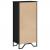 Bibliotecă, negru, 50x31x106 cm, lemn prelucrat GartenMobel Dekor