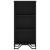 Bibliotecă, negru, 50x31x106 cm, lemn prelucrat GartenMobel Dekor