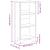 Bibliotecă, stejar maro, 50x31x106 cm, lemn prelucrat GartenMobel Dekor