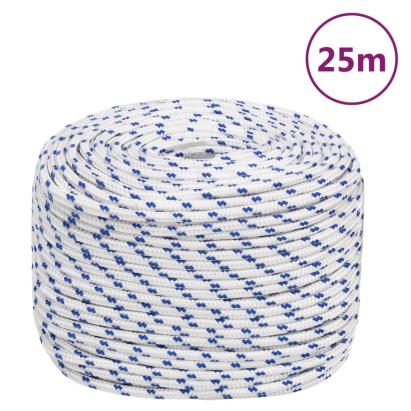 Frânghie de barcă, alb, 10 mm, 25 m, polipropilenă GartenMobel Dekor