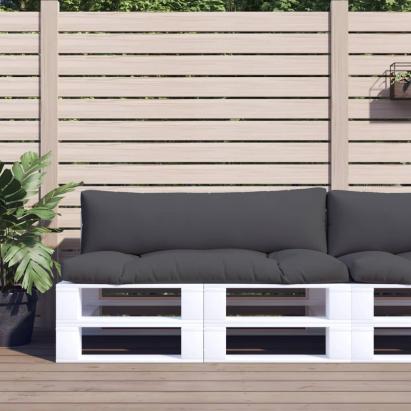 Perne de paleți, 2 buc., antracit, material textil GartenMobel Dekor