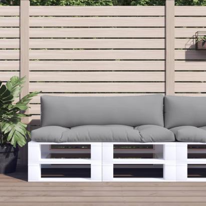 Perne pentru paleți, 2 buc., gri, material textil GartenMobel Dekor