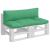 Perne de paleți, 2 buc, verde, material textil GartenMobel Dekor