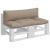 Perne de paleți, 2 buc., gri taupe, material textil GartenMobel Dekor