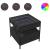Măsuță de cafea cu LED infinity, negru, 50x50x51 cm GartenMobel Dekor