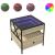 Măsuță de cafea cu LED infinity, stejar sonoma, 50x50x51 cm GartenMobel Dekor