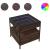 Măsuță de cafea cu LED infinity, stejar maro, 50x50x51 cm GartenMobel Dekor
