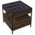 Măsuță de cafea cu LED infinity, stejar maro, 50x50x51 cm GartenMobel Dekor