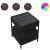 Măsuță de cafea cu LED infinity, negru, 40x40x51 cm GartenMobel Dekor
