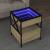 Măsuță de cafea cu LED infinity, stejar sonoma, 40x40x51 cm GartenMobel Dekor