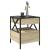 Măsuță de cafea cu LED infinity, stejar sonoma, 40x40x51 cm GartenMobel Dekor