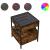 Măsuță de cafea cu LED infinity, stejar fumuriu, 40x40x51 cm GartenMobel Dekor