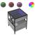 Măsuță de cafea cu LED infinity, gri sonoma, 40x40x51 cm GartenMobel Dekor