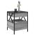 Măsuță de cafea cu LED infinity, gri sonoma, 40x40x51 cm GartenMobel Dekor