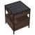 Măsuță de cafea cu LED infinity, stejar maro, 40x40x51 cm GartenMobel Dekor