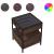 Măsuță de cafea cu LED infinity, stejar maro, 40x40x51 cm GartenMobel Dekor