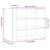 Dulap de perete, alb, 75x35x60 cm, lemn prelucrat GartenMobel Dekor