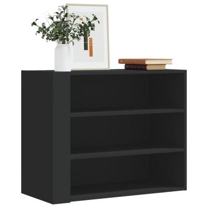Dulap de perete, negru, 75x35x60 cm, lemn prelucrat GartenMobel Dekor