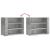 Dulap de perete, gri beton, 75x35x60 cm, lemn prelucrat GartenMobel Dekor
