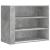 Dulap de perete, gri beton, 75x35x60 cm, lemn prelucrat GartenMobel Dekor