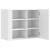 Dulap de perete, alb, 75x35x60 cm, lemn prelucrat GartenMobel Dekor
