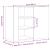 Dulap de perete, alb, 75x35x60 cm, lemn prelucrat GartenMobel Dekor