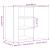 Dulap de perete, stejar sonoma, 75x35x60 cm, lemn prelucrat GartenMobel Dekor