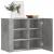 Dulap de perete, gri beton, 75x35x60 cm, lemn prelucrat GartenMobel Dekor