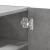 Dulap de perete, gri beton, 75x35x60 cm, lemn prelucrat GartenMobel Dekor