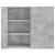 Dulap de perete, gri beton, 75x35x60 cm, lemn prelucrat GartenMobel Dekor