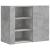 Dulap de perete, gri beton, 75x35x60 cm, lemn prelucrat GartenMobel Dekor