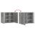 Dulap de perete, gri beton, 75x35x60 cm, lemn prelucrat GartenMobel Dekor