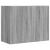 Dulap de perete, gri sonoma, 75x35x60 cm, lemn compozit GartenMobel Dekor