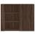 Dulap de perete, stejar maro, 75x35x60 cm, lemn compozit GartenMobel Dekor