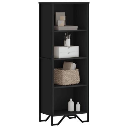 Bibliotecă, negru, 50x31x137,5 cm, lemn prelucrat GartenMobel Dekor