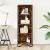 Bibliotecă, stejar fumuriu, 50x31x137,5 cm, lemn prelucrat GartenMobel Dekor